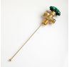 LP Vapor Service Valve for 100# Propane DOT Cylinders, 3/4" NGT Inlet, 11.6” Diptube, 375 PSI, + Bleeder Valve