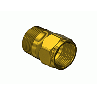 Brass CGA 580 Outlet Adapter - Argon, Helium, Nitrogen