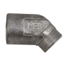 Marshall 45 Degree Aluminum Pipe-Away Adapter, For MEV75FIR (435-45)