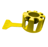 Propane Caps for OPD Valves, 100 Pack, Yellow