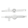 Wrap & Lock Short-Stemmed Dust Cover, White, 100 PK