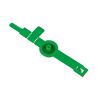 Green Wrap & Lock Tamper-Evident Seal - 100 Pack