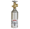 Industrial Gas Cylinder with CGA 580 valve inserted - 4.0 cu ft