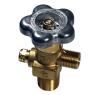 Sherwood Breathing Air Cylinder Valve - CGA 347, CHROME PLATED, OVERSIZE THREAD - GVHMA34761-65-24