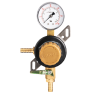 Taprite Secondary 1P1P Beer Regulator - 5/16" Barb Inlet 5/16'' Shutoff 60 LB