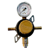 Taprite 1P1P Secondary Beer Regulator - 5/16" Barb Inlet 5/16'' Shutoff 60 LB