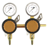 Taprite 2P2P Secondary Beer Regulator - 5/16" Barb Inlet/Thru  5/16" Barb Shutoff 60 LB