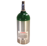 9 Cu Ft Aluminum Medical Oxygen (O2) "C" / "M9" Cylinder + CGA 870 Post Valve