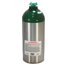 9 Cu Ft Aluminum Medical Oxygen (O2) Cylinder - Valve NOT Included