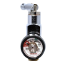 Sherwood KVAB CGA 870 Oxygen Cylinder Valve + Toggle Lever, Gauge Port, PTFE Inlet O-Ring