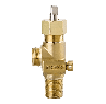 Sherwood 1214Y Series ASB Packed Valve, Wrench Operated, CGA 330, 3/4 NGT Outlet 