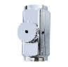 Manual Relief Valve - Bleeder Block Assembly - Brass/Chrome 
