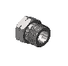 Stainless Steel CGA 677 Outlet Adapter - Argon, Helium, Nitrogen