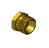 Western #314-1 - Hex Nut, CGA 520, .895-18 NGO RH-EX x 7/16-20F