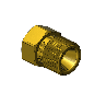 Western #15-1 - Hex Nut, CGA 300, .825-14 NGO RH-EX x 1/4 NPTF