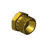 Western #301-1 - Hex Nut, CGA 520, .895-18 NGO RH-EX x 1/4 NPTF