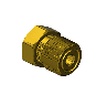 Western #CO-2-1 - Hex Nut, CGA 320, .825-14 NGO RH-EX x 1/4 NPTF