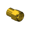 Brass CGA 580 Outlet Adapter - Argon, Helium, Nitrogen