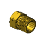 Brass CGA 350 Outlet Adapter - Hydrogen, Methane, Natural Gas