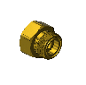 Brass CGA 660 Outlet Adapter - Refrigerant Gases