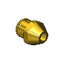 Western #16-3M2 - Countersunk Nipple, CGA 300, 5/16"RECESS