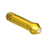 Threaded Inlet Nipple, For Installed Filter, CGA 300, Western #16-8sf, 1/4nptm, 2.5"