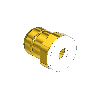 Western #CO-3M1 - Countersunk Nipple, CGA 320, 1/4"RECESS