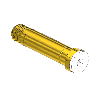 Threaded Inlet Nipple, For Installed Filter, Western #co-4sf, CGA 320, 1/4nptm, 2.5"