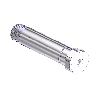 Threaded Inlet Nipple, CGA 320, 1/4NPTM, 2.5"
