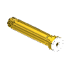 Threaded Inlet Nipple, CGA 320, 1/4NPTM, 3"