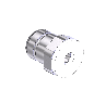 Western #SS-333M1 - Countersunk Nipple, CGA 320 and CGA 330, 1/4"RECESS