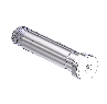 Threaded Inlet Nipple, CGA 330, 1/4NPTM, 2.5"LNG