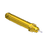 Nipple, CGA 350, RETRACTABLE PIN