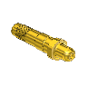 Threaded Inlet Nipple, For Installed Filter, Western #86-SF, CGA 350, 1/2-27UNS, 2.5"