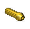Western #15-8M1 - Countersunk Nipple, CGA 500/CGA 510/CGA 580/CGA 590,, 1/4"RECESS