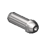 Western #SS-15-8M1 - Countersunk Nipple, CGA 510/CGA 580/CGA 590, 1/4"RECESS