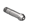 Threaded Inlet Nipple, CGA 510/ CGA 580/ CGA 590, 1/4NPTM, 2.5"LG