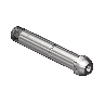 Nipple, CGA 500/CGA 510/CGA 580/CGA 590, 1/4NPTM, 3.5"L