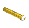 Nipple, CGA 500/CGA 510/CGA 580/CGA 590, 1/4NPTM, 3.5"L
