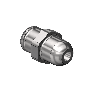 Western #SS-63M1 - Nipple, CGA 540, 1/4"RECESS