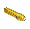 Western #66-sf - Nipple,  CGA 540/ CGA 555, 1/4npt, 2.5"lng.