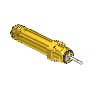 Nipple Residual Pressure Valve, CGA 540, W/O-RING, SS PIN
