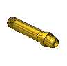 Western #69 - Nipple, CGA 540/ CGA 555, 1/4NPTM, 3"LNG