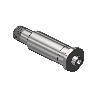 Nipple, CGA 660, 1/4 NPTM, 3" LNG