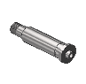 Nipple, CGA 660, 1/4 NPTM, 3.5" LNG