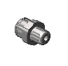 Western #SS-60M1 - Nipple, CGA 677, 1/4" RECESS