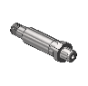 Nipple, CGA 677 , 1/4 NPTM, 3.5" LNG