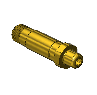 Nipple, CGA 677, 3/8 NPTM, 3"LNG