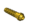 Western #C-18 - Barb Hose Nipple, C-SIZE, 2-1/4"LONG, 1/2"ID