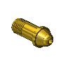 Western #19 - Barb Hose Nipple, A-SIZE, 1-7/32"LNG, 3/16"ID